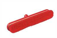 RESIN-SET Kehrbesen, flach, 457 x 75 mm, 57 x 0,3 mm weichgewellte Borsten, rot