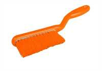 RESIN-SET Handfeger, 317 x 36 mm, 57 x 0,2 mm sehr weiche Borsten, orange