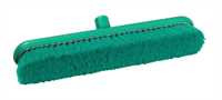 RESIN-SET Kehrbesen, flach, 457 x 75 mm, 57 x 0,3 mm weichgewellte Borsten, grün
